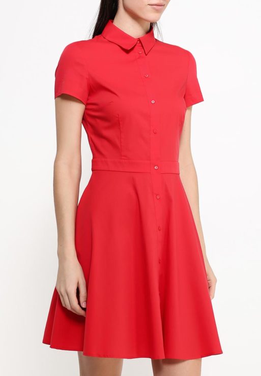 dress with short sleeves and with skirt-soltse